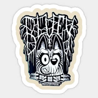 Metal Bluey Sticker